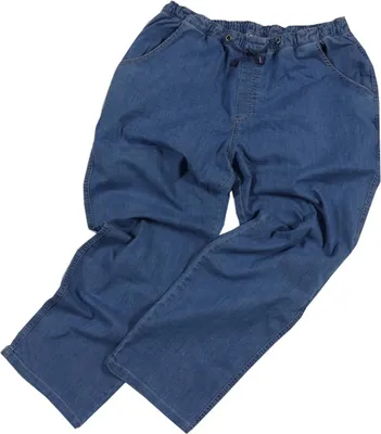 Produktbild von Übergrößen Jogging-Jeans Schlupf-Jeans Gummibund bequem Hellblau 10XL