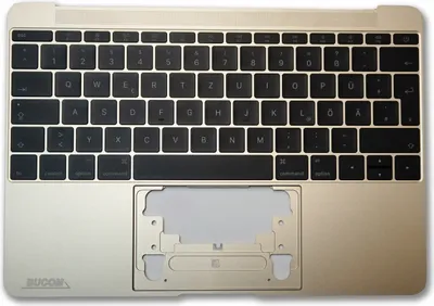 Produktbild von Für Apple Macbook Retina 12" A1534 2015 Gold Topcase mit Tastatur und Backlight