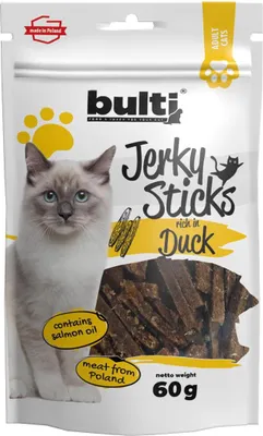 Produktbild von BULTI Jerky sticks rich in duck - Katze behandeln - 60g