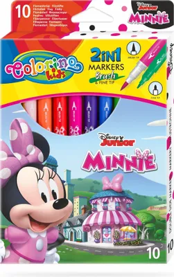 Immagine prodotto di Pennarelli bifacciali 10 colori Minnie Colorino