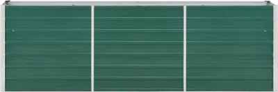 Obrázok produktu pre vidaXL Záhradný zvýšený záhon z pozinkovanej ocele 240 × 40 × 77 cm zelený