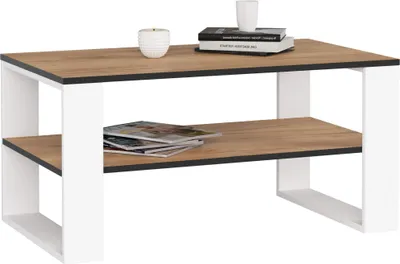 Obrázok produktu pre Akord Konferenčný Stolík Alex Dub Craft/Biely 92X53X45