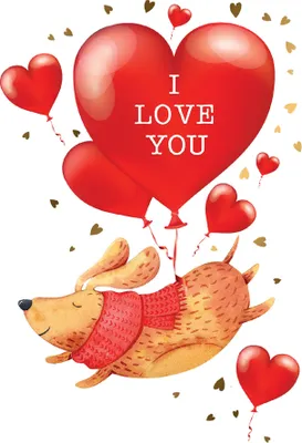 Produktbild von CACTUS Grußkarte "I love you"