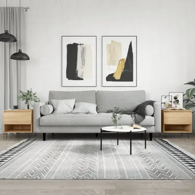 Produktbild von Couchtische 2 Stk. Sonoma-Eiche 50x46x50 cm Holzwerkstoff