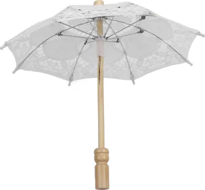 Image de Dentelle Parapluies de mariage Mariée Décorative DIY -Photographie Accessoire pour Party Camping Blanc