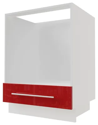 Productafbeelding van Herdumbauschrank BRERRA, 60x82 cm, geverfd, kleur naar keuze, model BR-D11K/60, RAL 3002 karmijnrood, hoogglans, wit