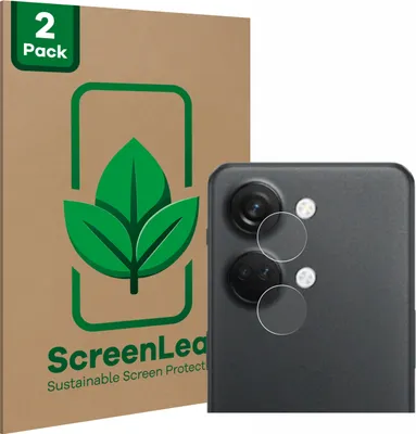 Produktbild von 2x ScreenLeaf Schutzfolie für OnePlus Nord 3 5G (NUR Kameraschutz) nachhaltiger Displayschutz Display Schutz Folie Klar Transparent