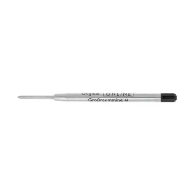 Produktbild von Internationale Großraummine, hochwertig, Metallgehäuse, Strichstärke M, Schreibfarbe schwarz, dokumentenecht, ISO 12757-2 G2, Inhalt: 1 Stück