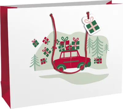 Produktbild von Clairefontaine Weihnachts-Geschenktüte "Hohoho" groß