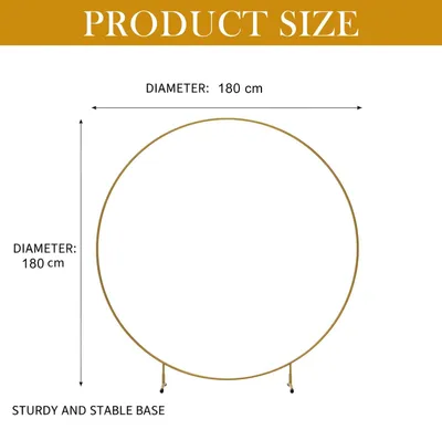 Imagen del producto de Omgoods - Juego de arco de globos dorados de 1,8 metros para fiestas