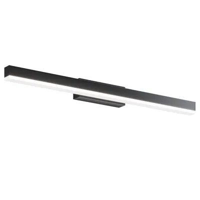 Image de Applique LED, lampe à tableau, métal noir, L 60 cm