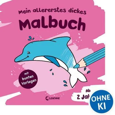 Produktbild von Mein allererstes dickes Malbuch (Delfin)