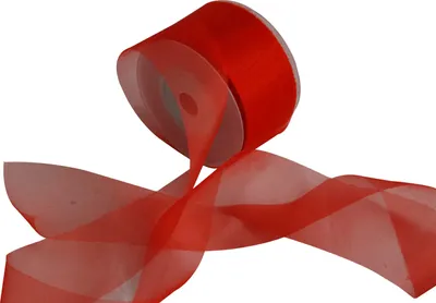Produktbild von Organzaband 4 cm x 45 m rot - Organzabänder