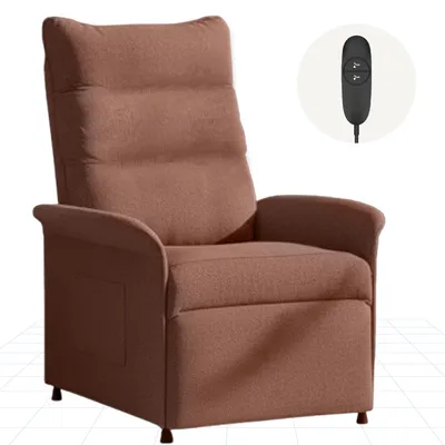 Produktbild von FLEXISPOT Elektrischer Relaxsessel mit Liegefunktion 105°–155°, Verstellbarer TV- & Fernsehsessel für Wohnzimmer, Rückenlehne & Fußstütze(Orangebraun)