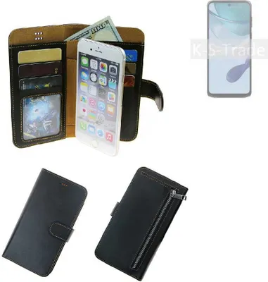 Produktbild von K-S-Trade Schutz Hülle kompatibel mit Motorola Moto G53 5G Klapphülle Case Phone cover Slim Handytasche Handy Hülle schwarz aus Kunstleder (1 Stk)