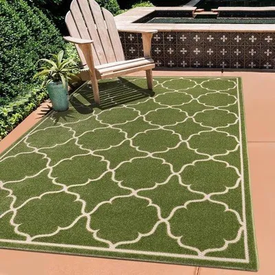 Produktbild von Famanu Outdoor-Teppich wetterfest - grün - 60 x 110 cm