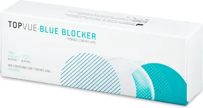Zdjęcie produktu dla TopVue Blue Blocker (30 soczewek) Moc: -1.75, (BC): 8.60, DIA: 14.20