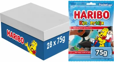 Produktbild von Haribo Kindermixbeutel (28x 75gr)