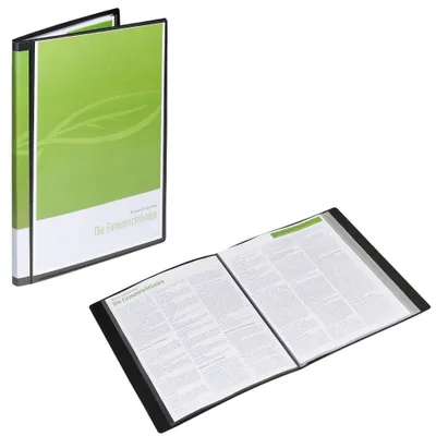 Produktbild von FolderSys Sichtbuch DIN A4, 40 Hüllen schwarz