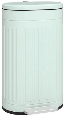 Productafbeelding van Vuilnisbak - Trapbak - 30 liter - Zachte sluiting van het deksel - Uitneembaar binnenbakje - 36,5 x 60,8 cm - Groen