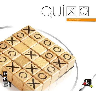 Image de Gigamic, Quixo, Jeu familial, Jouet en bois, De 2 à 4 joueurs, À partir de 8 ans, Durée : 15 minutes, Langues : allemand, multilingue