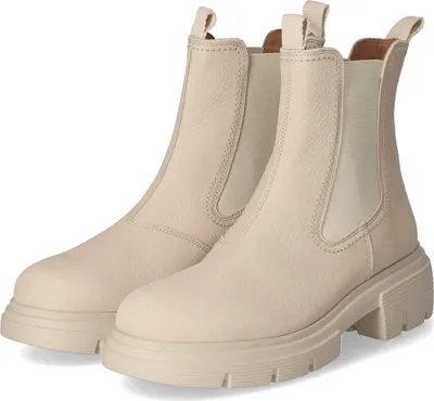 Produktbild von Paul Green Chelsea-Boots - Beige Veloursleder Größe: 40 Normal