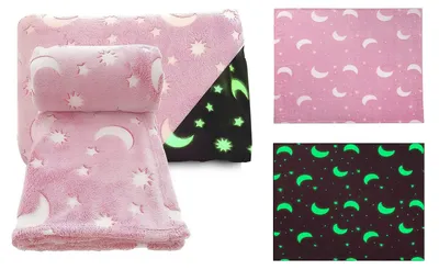 Produktbild von Babydecke Fleece Glow-in-the-Dark, 70 x 90 cm, für Kinderwagen