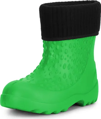 Image de Ladeheid Enfants Filles Garçons Bottes de pluie légères Eva LADW007 (Vert 1711, 22/23 UE)