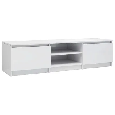 Produktbild von TV-Schrank Hochglanz-Weiß 140x40x35,5 cm Holzwerkstoff