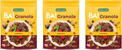 Obrázok produktu pre Bakalland Čokoládová granola s orechmi a ovocím 300 g