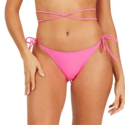 Produktbild von Brave Soul - Bikinihöschen für Damen, Seitlich gebunden GT22451 (40 DE) (Neon-Pink)