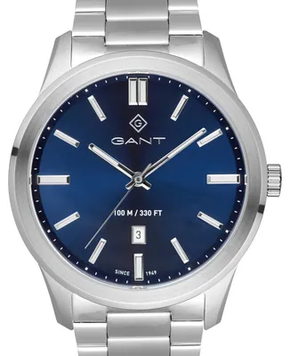 Produktbild von GANT Herrenuhr Quarzuhr silber / blau onesize Herren 43 mm G182003, G182004