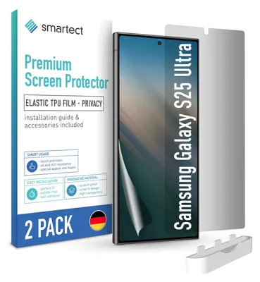 Produktbild von 2x TPU Sichtschutzfolie für Samsung Galaxy S25 Ultra Panzerfolie Blickschutz