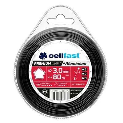Produktbild von cellfast Fräslinie 3,0 mm x 80 m Stern