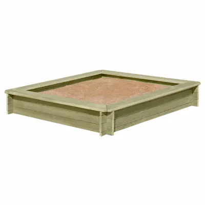 Produktbild von Sandkasten aus Holz imprägniert Aufbau mit Stecksystem : 180x180 cm Größe: 180x180 cm