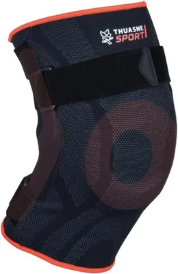 Produktbild von THUASNE 0335 Verstärkte Ligament-Kniebandage, Schwarz, XL