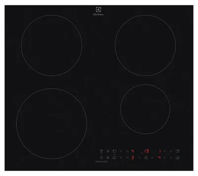 Imagen del producto de Placa de cocina Electrolux EIT60433CT, color negro, integrable, de inducción, con 4 zonas de cocción