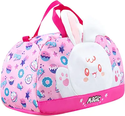 Produktbild von Sporttasche Kinder, wasserdichte Schwimmtasche mit Nassfach, rosa, Duffle Bag für Sport