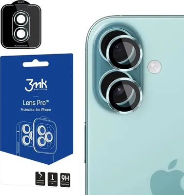 Image de Protection de lentille 3mk Lens Protection Pro en verre trempé pour iPhone 17 - vert