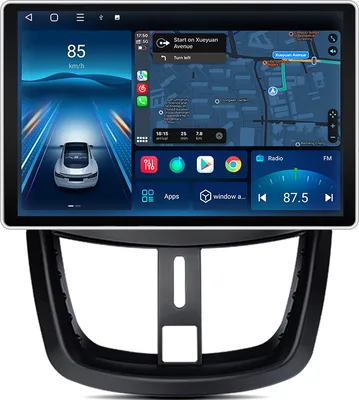 Image de Autoradio Android 15 pouces Carplay Android Auto 4G LTE pour Peugeot 207 CC 2006-2015 GPS Navi WIFI Bluetooth FM RDS SWC DSP 2Din 8 cœurs 4+64 Go