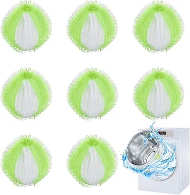 Immagine prodotto di Sfere filtranti per lavatrice, 8 pezzi, riutilizzabili, per rimuovere i peli di animali