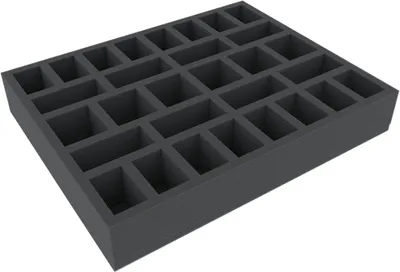 Produktbild von 55 mm Schaumstoffeinlage mit 30 Fächern für Miniaturen