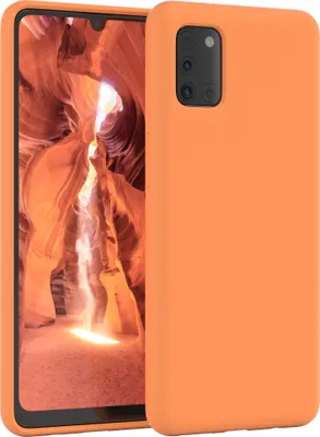 Produktbild von EAZY CASE Silikonhülle für Samsung Galaxy A31 Silikon Backcover Schutz in Orange