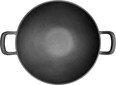 Immagine prodotto di Wok in ghisa da 36 cm di diametro, ideale per barbecue e piani a induzione
