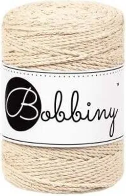 Obrázek produktu pro Bobbiny 3PLY Macramé Rope 1,5 mm 100 m Golden Warm Beige Šňůra