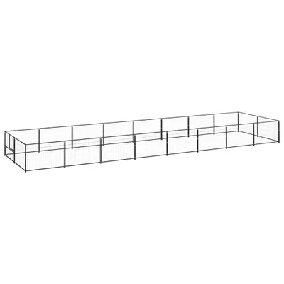 Obrázek produktu pro Psí kotec černý 16 m² ocel