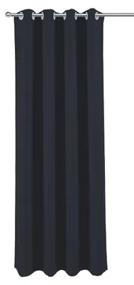 Produktbild von Vorhang anthrazit uni Ösen 140x245 cm Moderner Ösenvorhang blickdicht Gardine Ösenschal