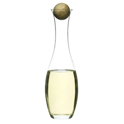 Obrázok produktu pre Sagaform 5015336, karafa, 1 L, Priehľadná, Sklo, Kolo, Drevo