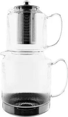 Image de Théière en verre « Freya » en verre borosilicaté haut de gamme - 1 L/2 L