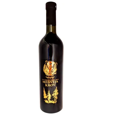 Produktbild von Rotwein Medveja Krov lieblich 0,75L 12,5% vol.